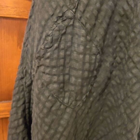 Luna Luz Tank Dress Black Linen Blend Size Small - Picture 5 of 9